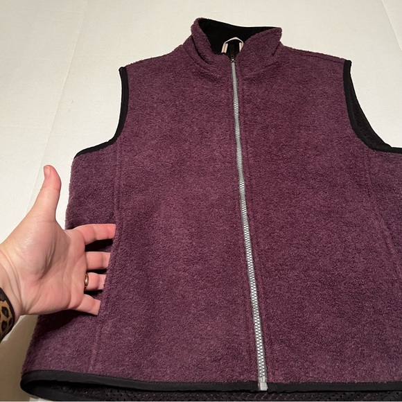 Woolrich Technowool Wool Full Zippered Vest Womens Size Medium Amethyst‎ Purple - Picture 6 of 9